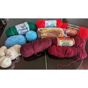 Lot of various sheins/rolls of yarn 10+